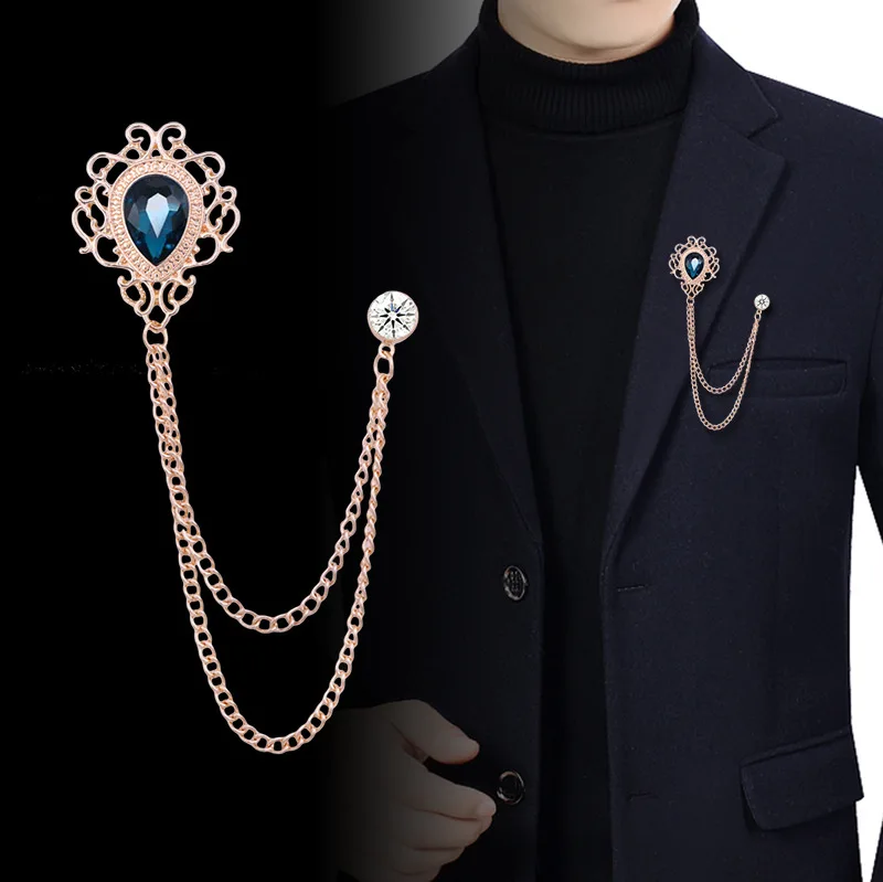 Vintage Fashion For Mens - Neue Vintage Quaste Kette Strass Kristall