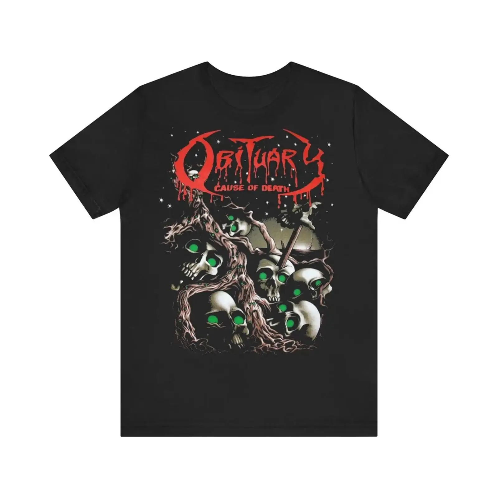 Vintage Fashion Obituaries - Obituary Metal Band Schwarzes T-Shirt für