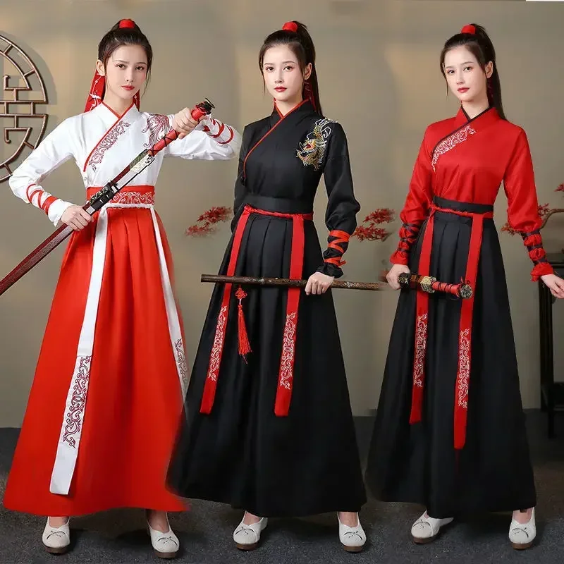 Vintage Fashion For Mens - Modernes Hanfu Damen Top und Rock