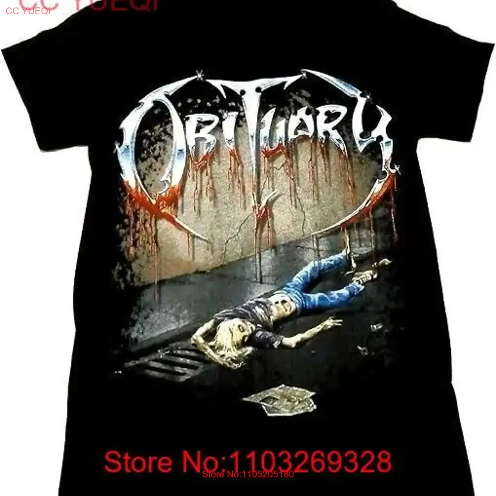 Vintage Fashion Obituaries - Vtg OBITUARY Band T-Shirt Erwachsene Größe