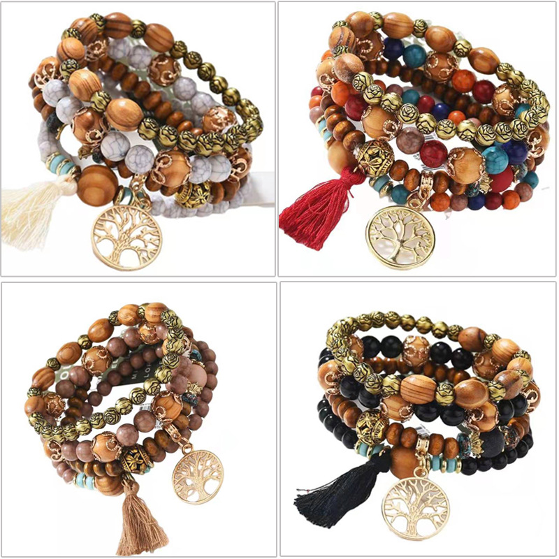 4-teiliges Boho-Armband-Set mi – Vintage Ysl Fashion Bewertung und Preis