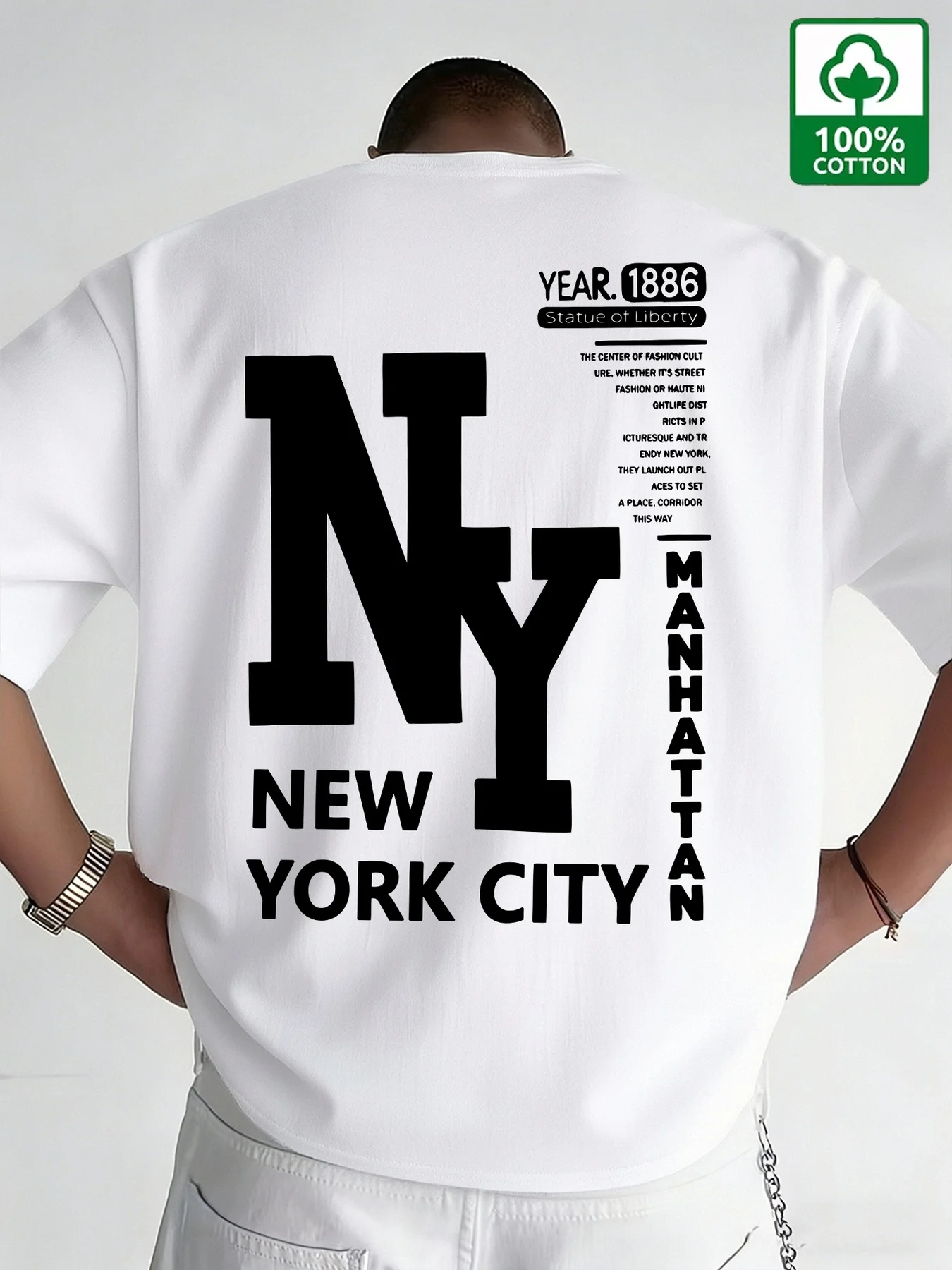 Herren NYC T-Shirt aus Baumwol – Vintage Fashion Nyc Bewertung und Preis
