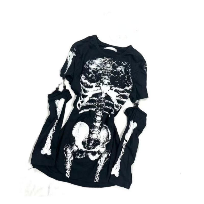 Japanisches Gothic-Skelett-Gra – Vintage Fashion Subculture Bewertung und Preis