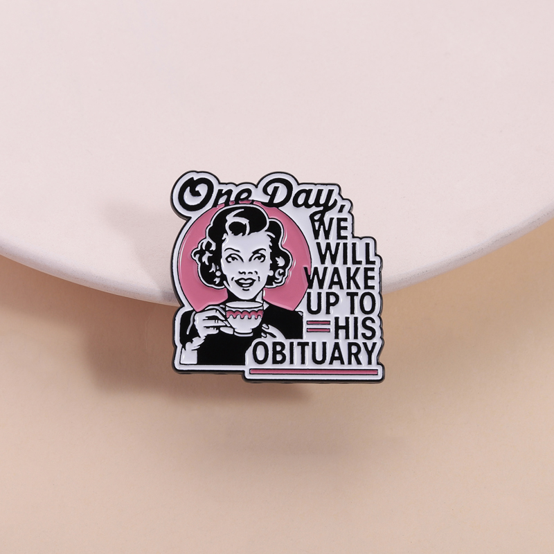 Dunkler Humor, Hausfrau-Anstec – Vintage Fashion Obituaries Bewertung und Preis