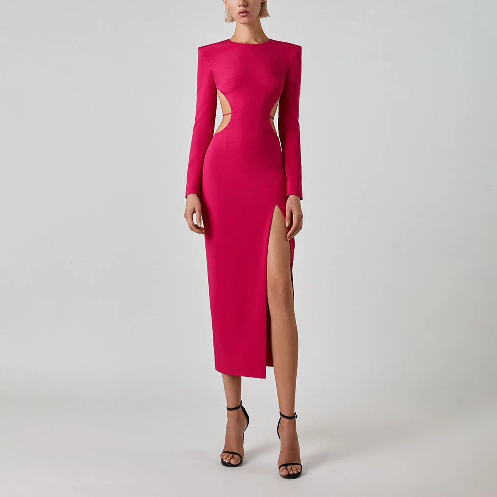 Luxuriöses Langarm-Abendkleid  – Vintage Fashion Exhibition Bewertung und Preis